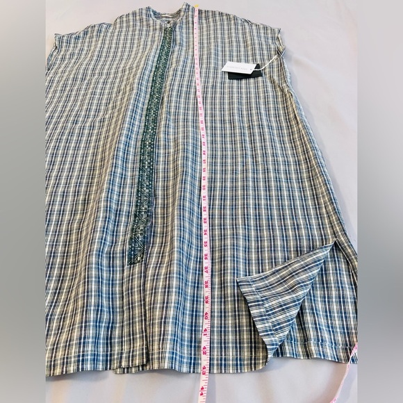 ARTS & SCIENCE 01-L52S- 259  Tunic Dress Size 1 NWT Linen / Silk Made In Japan - Picture 4 of 11